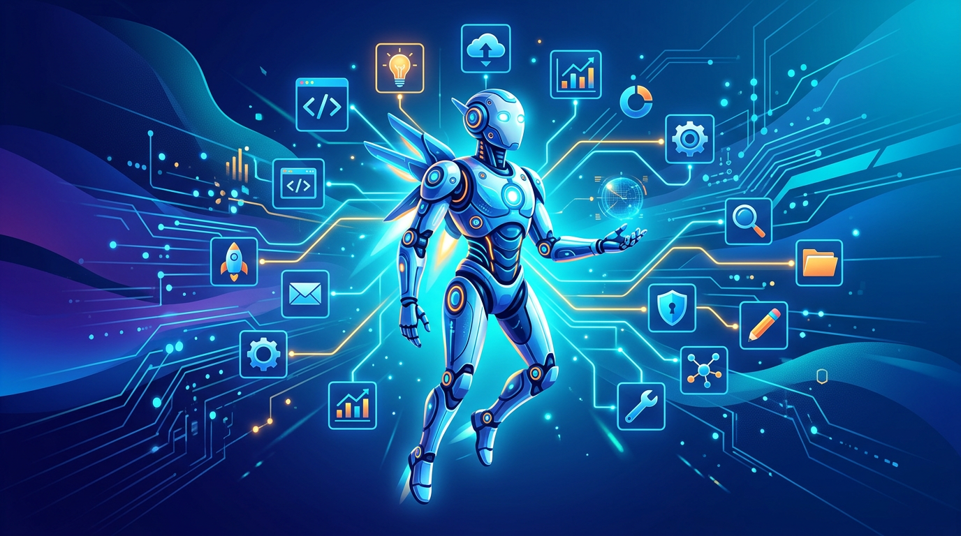 Autonomous AI agent connected to tools and data