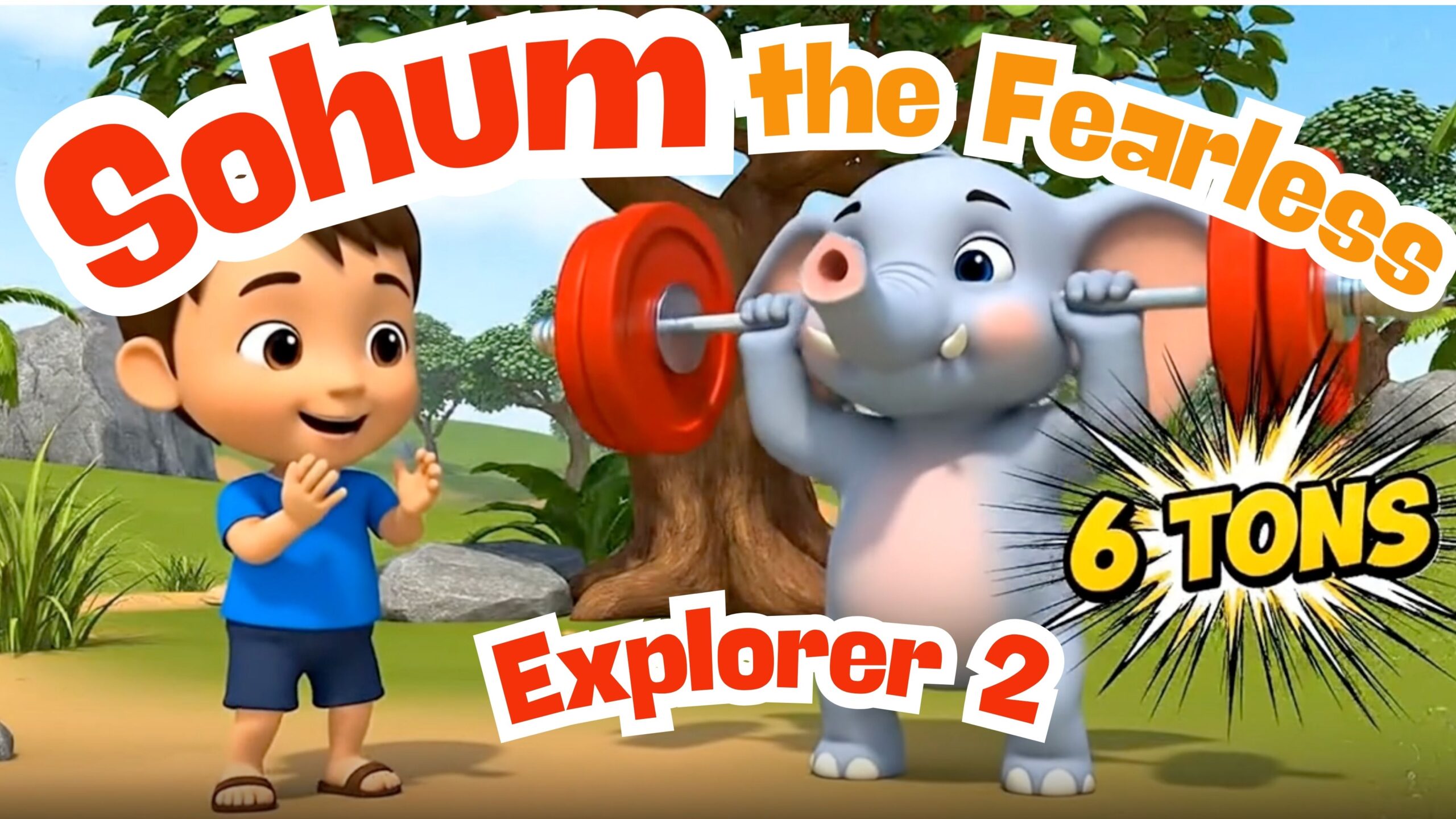🐘 Sohum Meets a Talking Elephant! Amazing Facts About the Largest Land Animal (New Cartoon Adventure!)