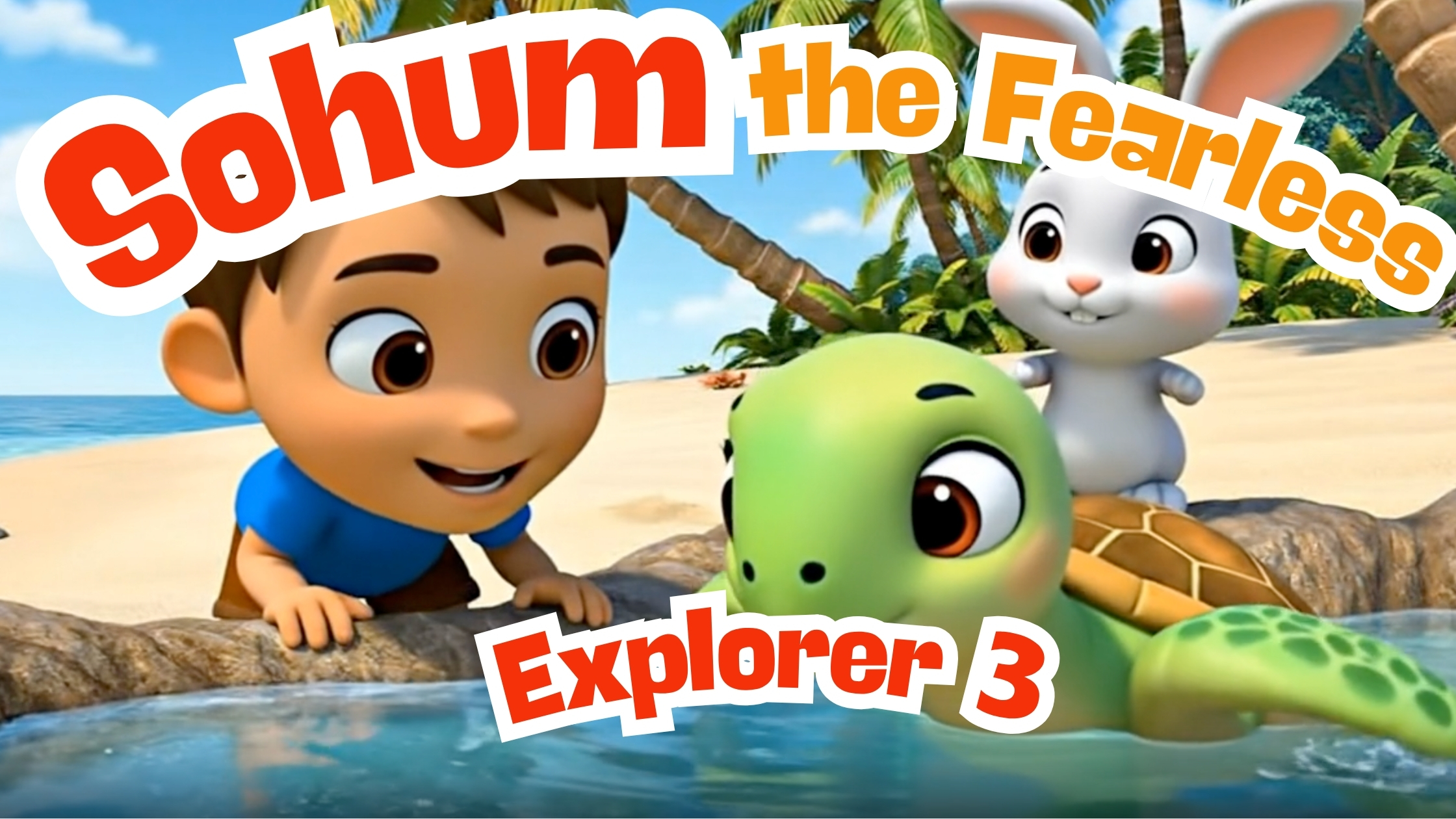 🐢 Dive In! Sohum Meets a Talking Sea Turtle—Amazing Ocean Facts for Kids! (New Cartoon!)