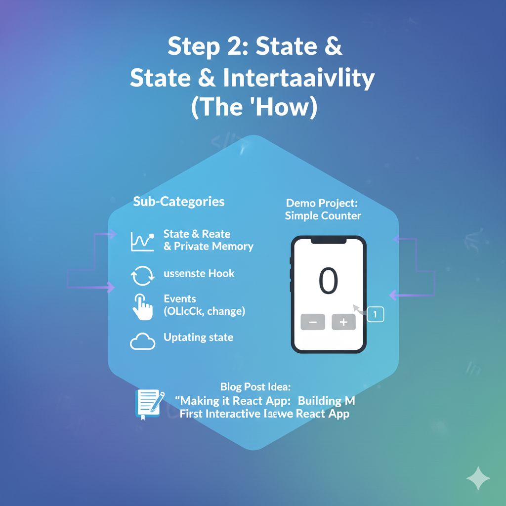 Step 2: From Static to Dynamic: My First React Hook (useState)”