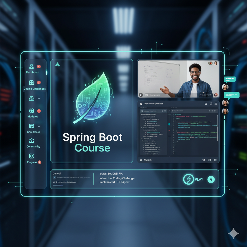 Interactive Spring Boot Course SPA