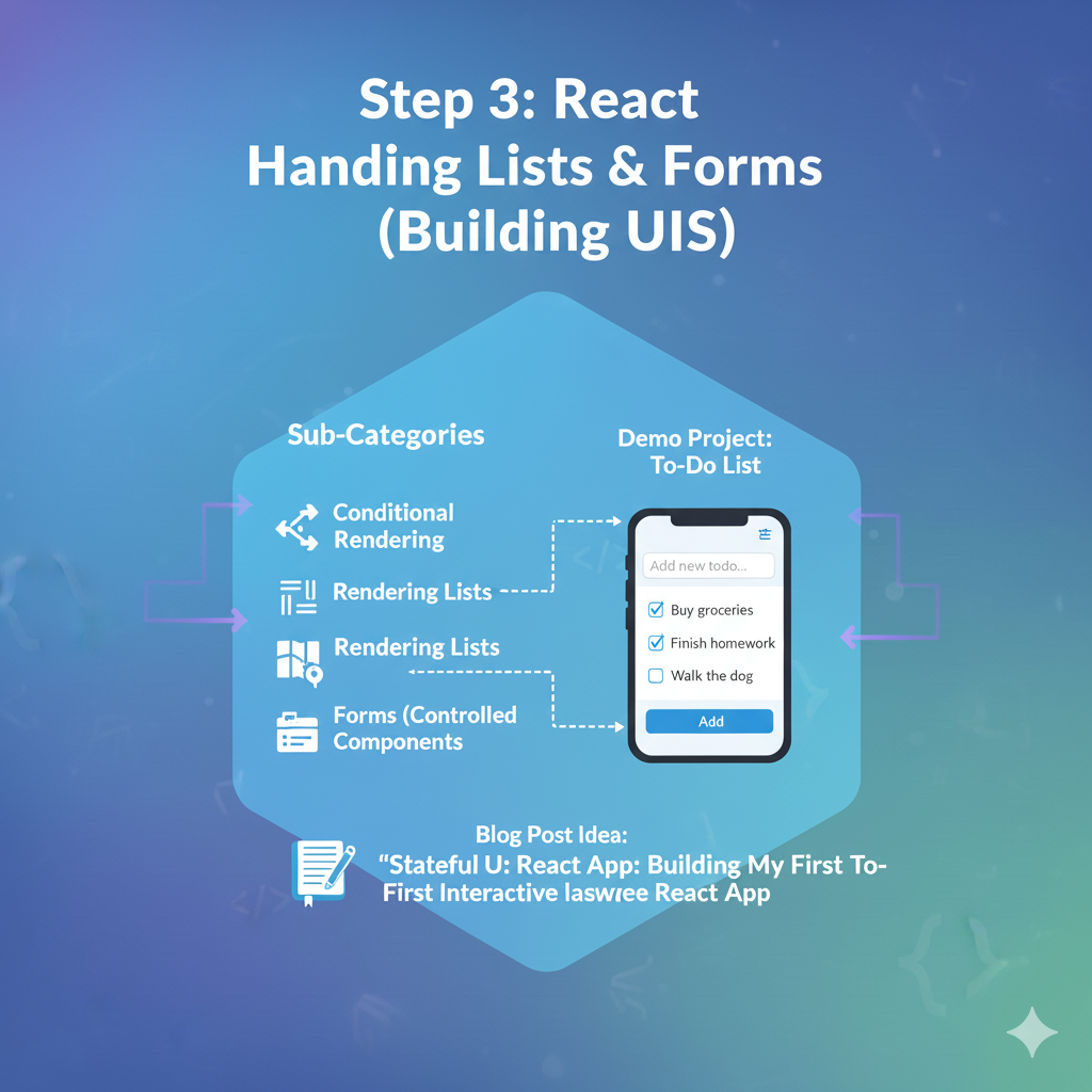 Step 3: “React’s Most Powerful Patterns: Lists and Controlled Forms”