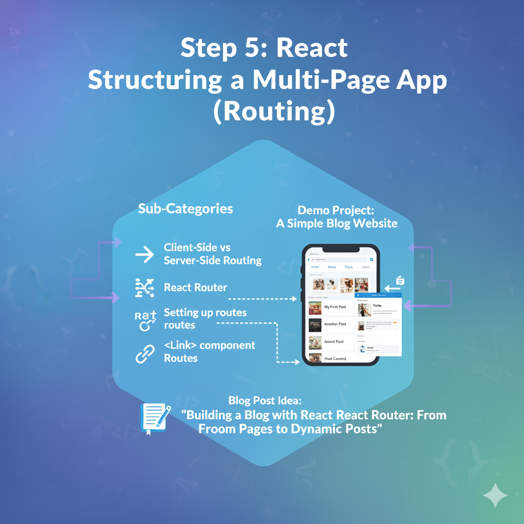 Step 5 : “From One Page to a Full Website: Mastering React Router”